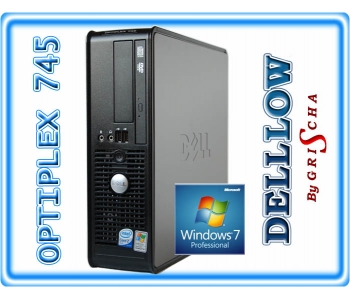 DELL 745 C2D E6400 2,13GHz / 2GB / 80GB / DVD / SFF / Windows 7 PRO Recovery