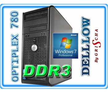 Dell OptiPlex 780 QUAD Q6600 2,4GHz 8MB / 4GB DDR3 / 500GB / DVD-RW / TOWER / Win 7 PRO Recovery