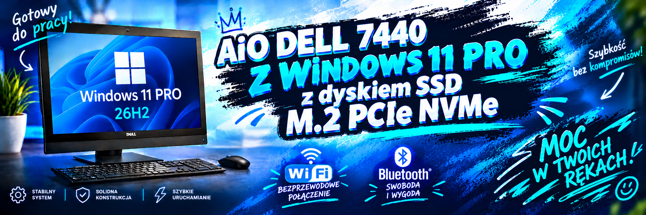 Poleasingowy komputer Dell AiO i5-6500 Win11 PRO