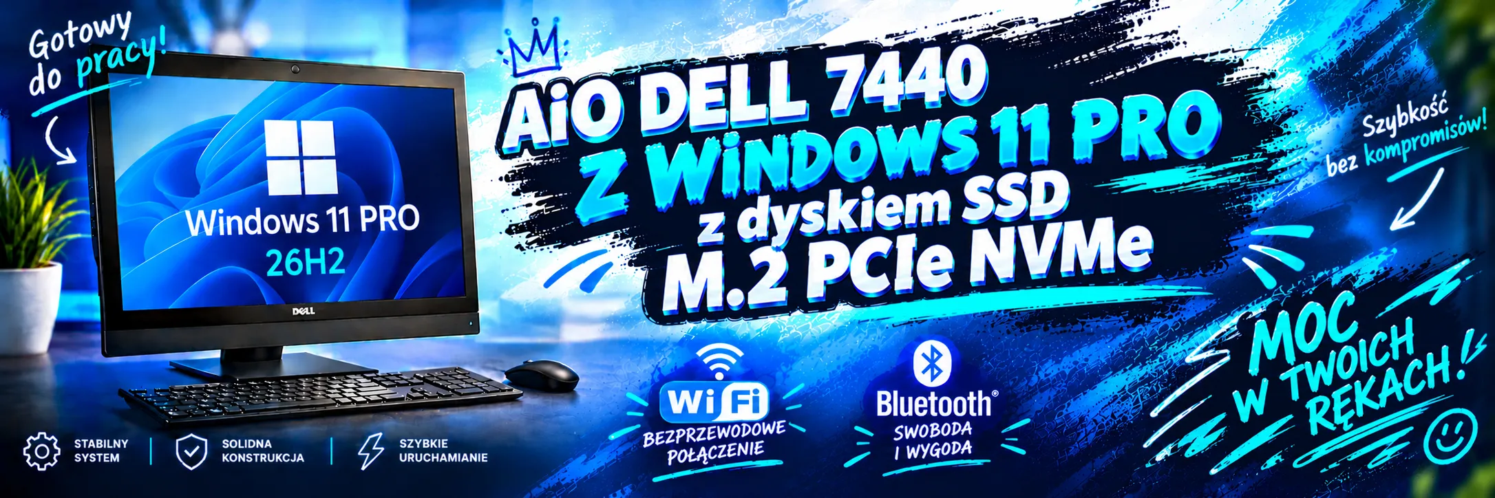 Poleasingowy komputer Dell AiO i5-6500 Win11 PRO