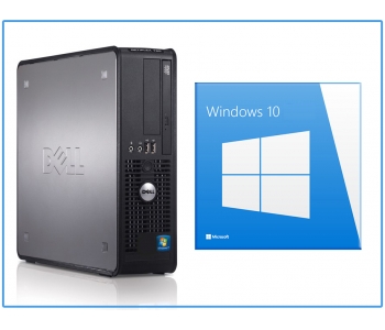 Dell 380 E6700 2x 3,2GHz / 4GB DDR3 / 250GB / DVD-RW / SFF / Windows 10
