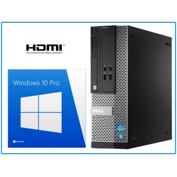 DELL 390 i3-2120 3,3GHz / 4GB / 250GB / DVD-RW / SFF / Windows 10 Professional