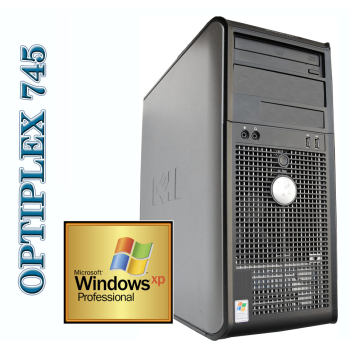 DELL 745 C2D E6300 1,86GHz / 4GB / 250GB / DVD / Tower / Windows XP PRO