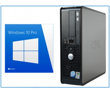 DELL 760 C2D E8600 3,3GHz / 4GB / 160GB / DVD-RW / SFF / Windows 10 Professional