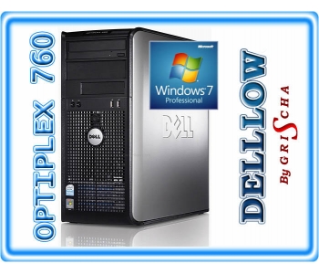 DELL 760 C2D E8400 3,0GHz 6MB / 2GB / 160GB / DVD / Tower / Windows 7 PRO Recovery
