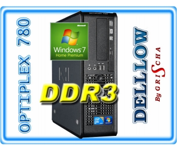Dell 780 C2D E7500 2,93GHz / 4GB DDR3 / 160GB / DVD / SFF / Win 7 Home Recovery