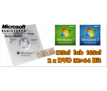 System Microsoft WIindows 7 HOME Premium 32 +64 BIT MAR  PL ( COA + 2 x DVD )